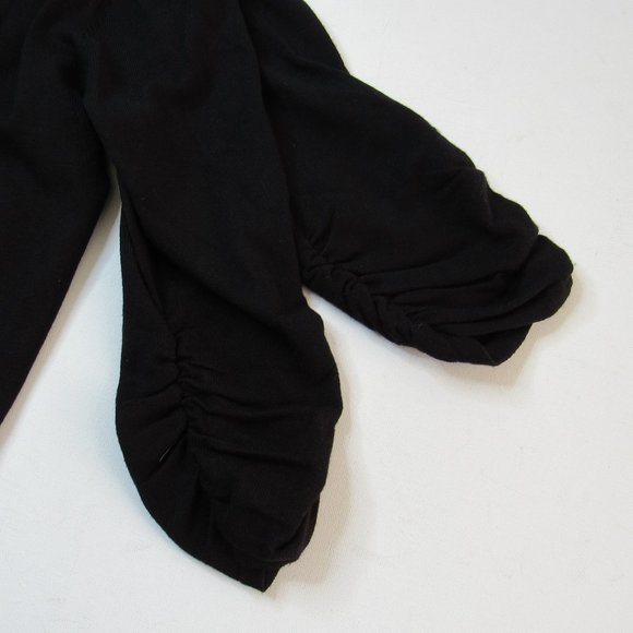 89th & Madison Women's Black Open Front Sweater Cropped Shrug Cardigan Size PM - Picture 4 of 7